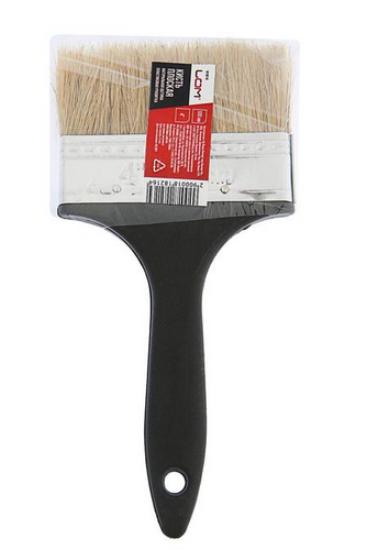 Кисть плоская пластиковая ручка 100мм Тундра Кисть плоская пластиковая ручка 100мм Тундра