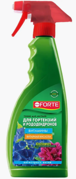 Удобрение Тоник Гортензий Рододендронов 500мл Бона Форте (1уп/12шт) Зал УПАКОВКА