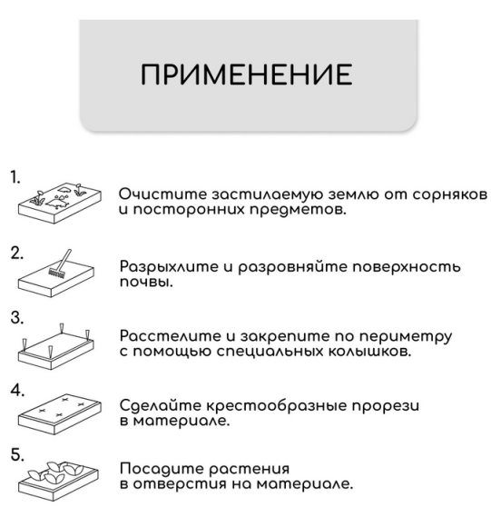 Упаковка Агроткань застилочная Чёрная М-100 шир 1,1м /длина 5метр