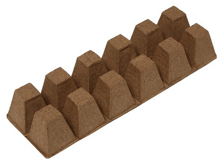 Горшок торфяной Набор 50*50 (1пластина/12шт)
