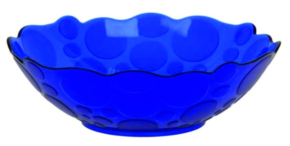 Салатник пластик Глори 400мл Синий