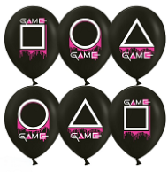 Шар латексный 12/30см пастель Кальмаргейм игра в креветку 1уп/25шт Арт 612766