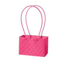 Сумочка для горшечных цветов 220*105*135мм Ромбы Ягодная