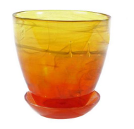 Кашпо для орхидей Стекло №-4 Алебастр Жёлто-Оранжевый (D-15,5см) Кашпо для орхидей Стекло №-4 Алебастр Жёлто-Оранжевый (D-15,5см)