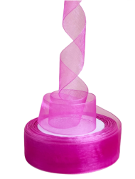 Лента Органза 24мм*25ярд Фиолетовая