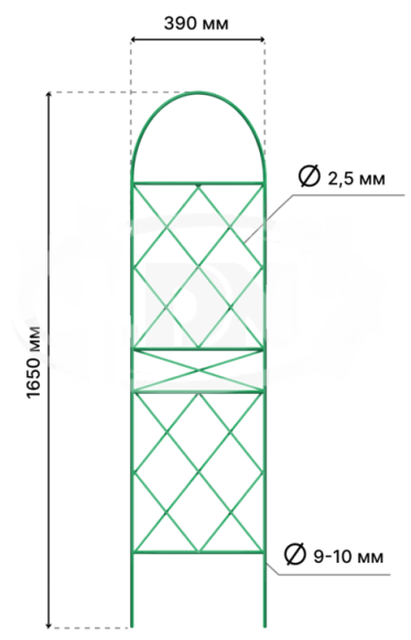 Шпалера Ромб (В-165см Ш*39см) Шпалера Ромб (В-165см Ш*39см)