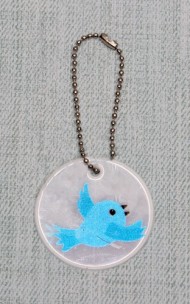 Подвеска Птичка светоотражающая 7523