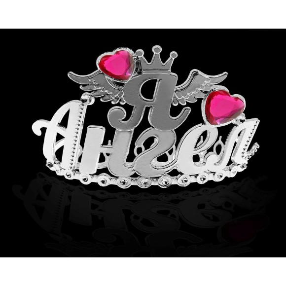 Диадема на гребешке Я ангел серебро 755057 7*5*5,7