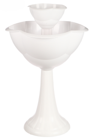 Горшок вазон на ножке Ирис Smukly 280мм Без ноги