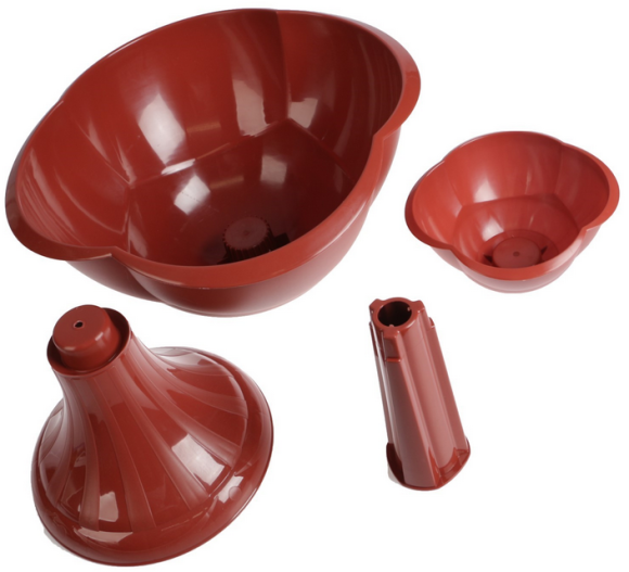 Горшок вазон на ножке Водопад Н-60см (2 яруса) Арт-3721370