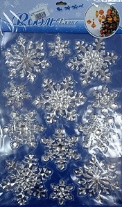 Наклейка Новогодняя 3-D 41*29см Арт-23