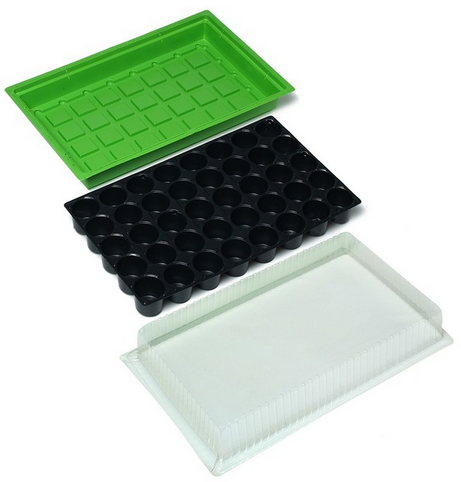 Набор МиниПарник Greengo 3шт Арт-1986208 с Крышкой 40ячеек 570*360*80мм Набор МиниПарник Greengo 3шт Арт-1986208 с Крышкой 40ячеек 570*360*80мм