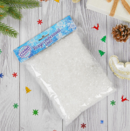 Снег искусственный Прозрачный 100гр полимерный Арт-1373603