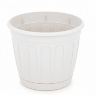 Горшок Дионис 1,6лит Белый с поддоном М-8243 (БАШ)