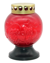 Свеча Поминальная пластик Шар Арт 0028