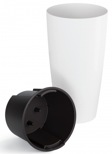 Горшок Рондо 35лит Белый (со вставкой 15лит) М-8879