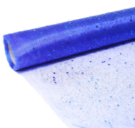 Органза с Блестками СИНЯЯ (48см*5м) Органза с Блестками СИНЯЯ (48см*5м)