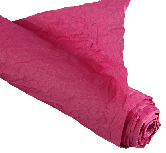 Бумага жатая малиновая (65-70см/5метр) Арт-61811