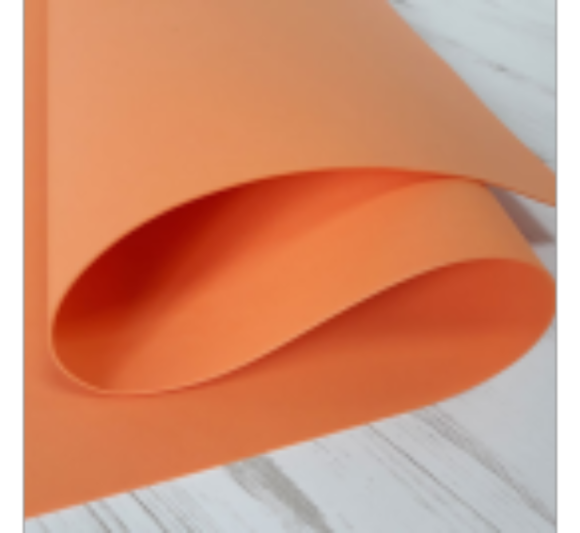 Фоамиран 1,2мм 60*70см Лососевый (1уп/10шт)