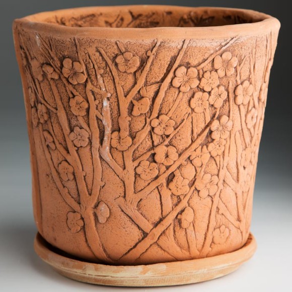 Кашпо Сакура №2 (ЗОЛОТОЕ) D-15см