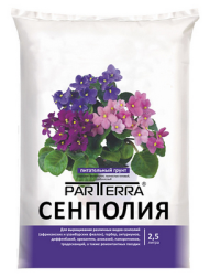 Грунт Сенполия 2,5лит PARTERRA (1уп/20шт) Нов-Агро