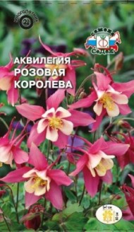 Цветы Аквилегия Розовая Королева ЦВ/П (СЕДЕК) 0,05гр многолетник 40см