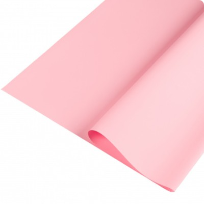 Пленка Листами Матовая однотонная Нежно-Розовая 58/58см (1уп/20шт) Цена за лист
