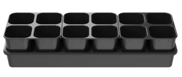 Набор для рассады АП-119 стаканы 800мл*12шт + поддон Набор для рассады АП-119 стаканы 800мл*12шт + поддон