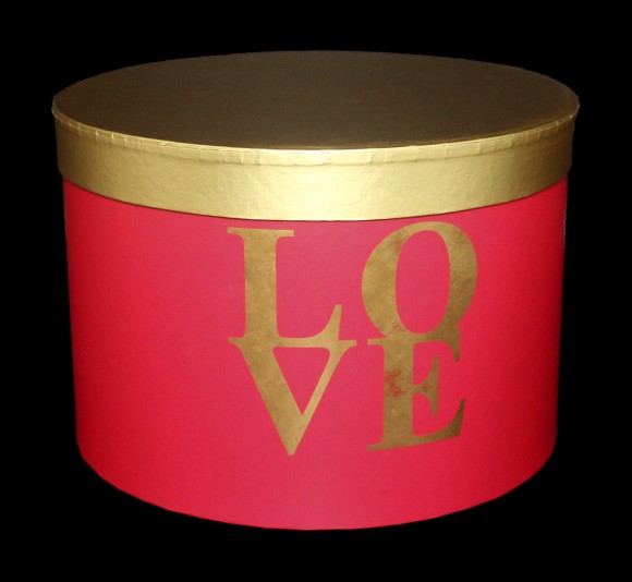 Коробка LOVE Круглая №3 L25см W25см H18см