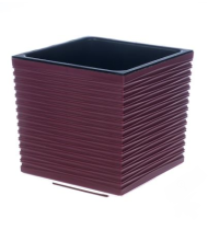 Горшок Стиль 1,5лит Тёмно-Вишневый (с дренажной системой)