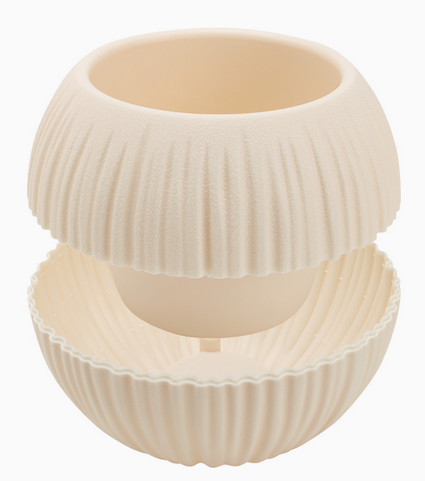 Горшок Сфера 1,7лит Кремовый (с дренажной системой)
