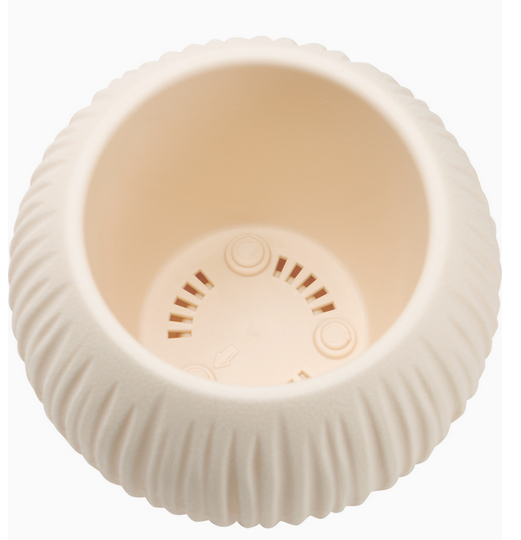 Горшок Сфера 1,7лит Кремовый (с дренажной системой)