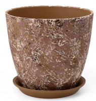 Кашпо Бутон №-РС-190 Яшма Бежевая №-4 D-21cм Кашпо Бутон №-РС-190 Яшма Бежевая №-4 D-21cм