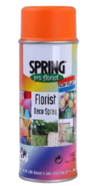 Спрей - краска для срезочных цветов Оранжевая 400мл Арт-007