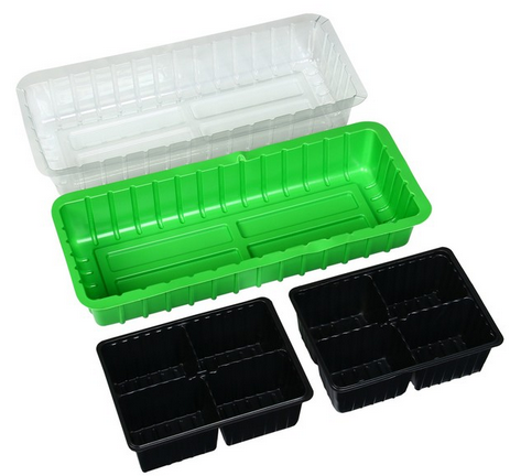 Набор парник на подоконник 3 места*5шт (с КРЫШКОЙ) 440х220х65мм Набор парник на подоконник 3 места*5шт (с КРЫШКОЙ) 440х220х65мм