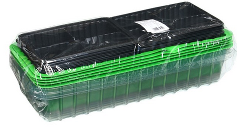 Набор парник на подоконник 3 места*5шт (с КРЫШКОЙ) 440х220х65мм Набор парник на подоконник 3 места*5шт (с КРЫШКОЙ) 440х220х65мм