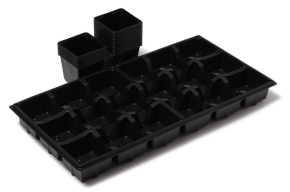 Набор для рассады Greengo стаканы 320мл*18шт поддон 51×26см Арт-1986220