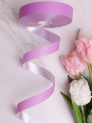 Лента Простая Матовая 2см*100ярд Орхидея