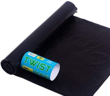Мешки для мусора 120лит TWIST MAXI 10шт в рулоне (35мкр) Мешки для мусора 120лит TWIST MAXI 10шт в рулоне (35мкр)