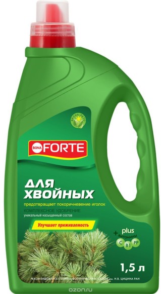 Удобрение Бона Форте ЖКУ Хвойных растений 1,5лит (1уп/4шт)