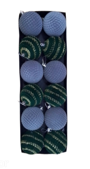 Ёлочное украшение (8см/12шт) Арт-№2258