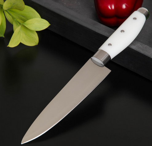 Нож кухонный Доляна Инканто лезвие 15см Белый Арт-4457130
