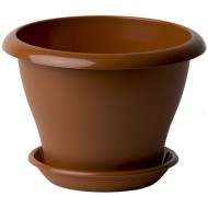 Горшок Гамма 2,9лит D-22см Терракот с поддоном