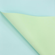 Пленка Листами Матовая двухсторонняя Салатовая-Светлая лазурь 58/58см (1уп/10шт) Цена за лист
