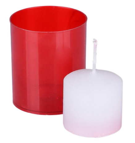 Свеча Поминальная пластик Цилиндр 60*72мм