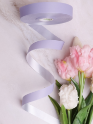 Лента Простая Матовая 2см*100ярд Сиреневая