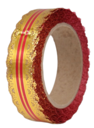 Лента Ажур 3см*25ярд Красная