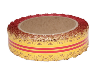 Лента Ажур 3см*25ярд Красная