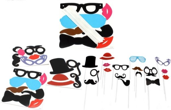 Аксессуары для фотосессии на палочке Светский вечер 6593