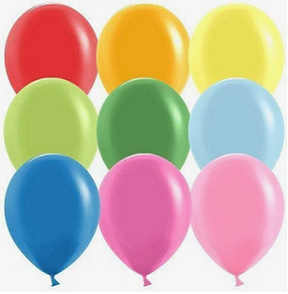Шар латексный 5/13см пастель Ассорти 1уп/10шт Цена за упаковку